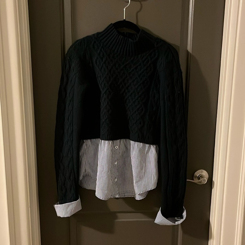 Mauve Small Twofer Mockneck Sweater